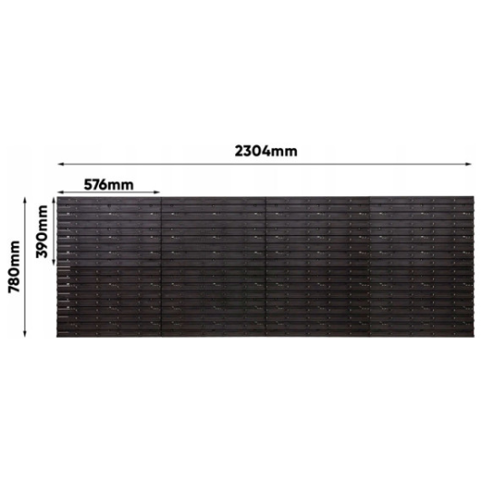 Органайзер для инструмента Kistenberg. Панель 230х78см/84 контейнеров (KS-kit70)
