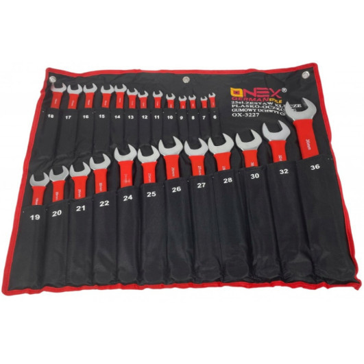 Набор рожково-накидных ключей 6-36 мм, 25 шт