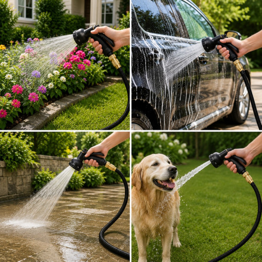 Розтяжний шланг для поливу Magic Garden Hose
