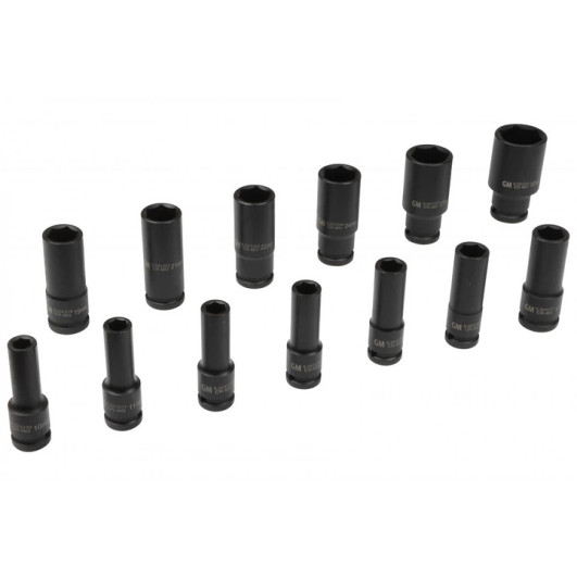 Набір Головок Торцевих Ударних Gut Mechanic 1/2" 10-32Mm L-78Mm (Шестигранні) 13Шт Iss11213