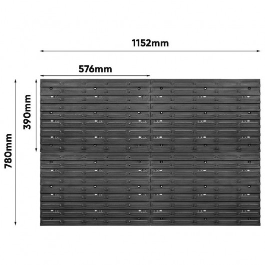 Настінний органайзер для інструментів Kistenberg. Панель 115х78см/23 контейнера