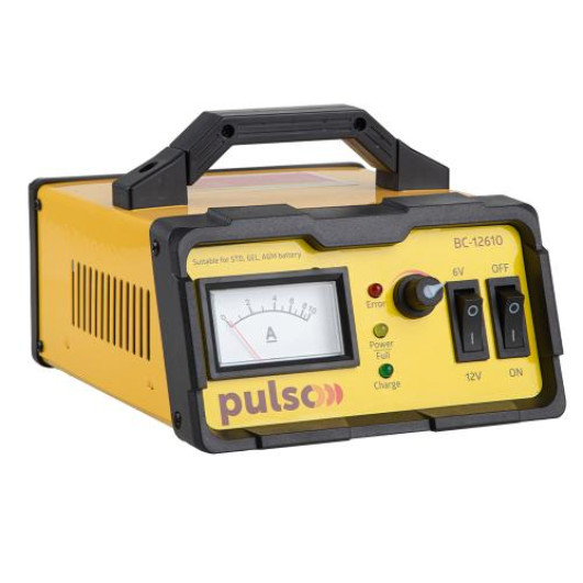 Зарядний пристрій PULSO BC-12610 6-12V/0-10A/5-120AHR/LED-Ампер./Iмпульсний (BC-12610)