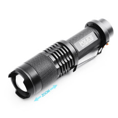Ліхтар діодний Poliсe BL-1812 T6, 1x18650, ЗУ 220 / 12V, затискач, zoom, BOX (1812-T6)