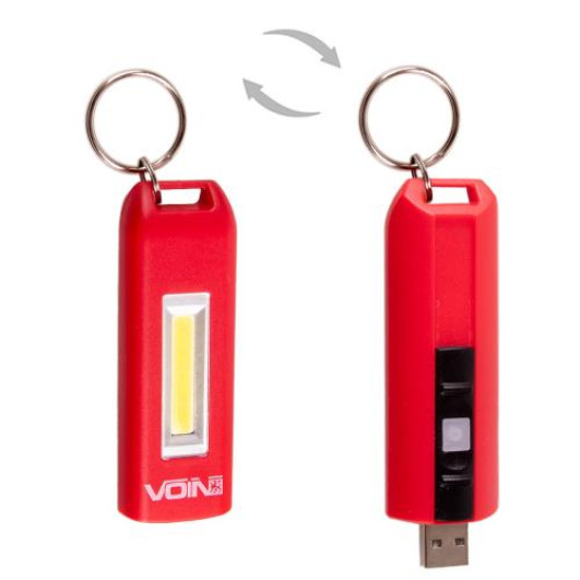 Ліхтарик-брелок VOIN VL-92, 0,5W-COB АКБ100mAh (VL-92)