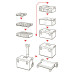 Ящик для инструментов QBRICK SYSTEM ONE 450 2.0 TECHNIK Размер : 585 x 385 x 420