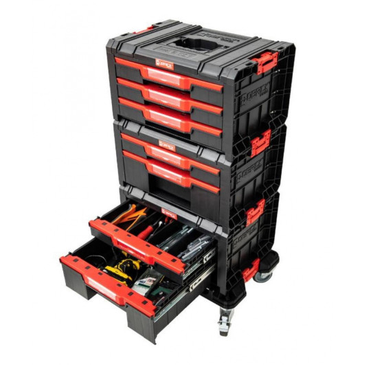 Набор ящиков QBRICK SYSTEM PRO SET мобильный шкаф (Drawer Workshop) 525 x 345 x 885