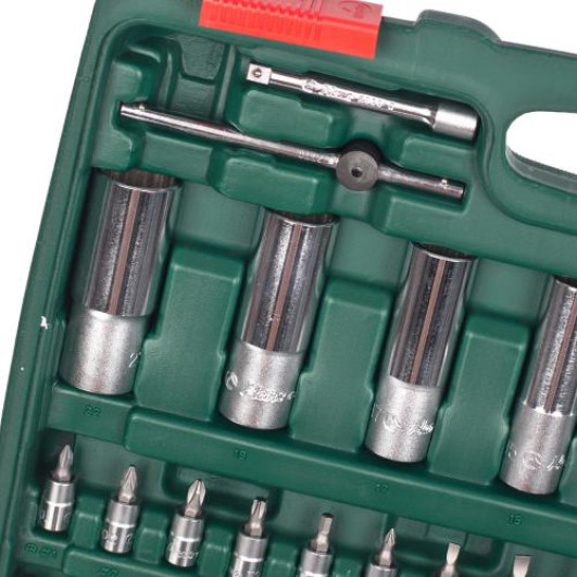Набір торц. головок професійний 1/4"DR4-14мм та 1/2"DR10-32 мм,108 предм (TK-108) HANS (TK-108)