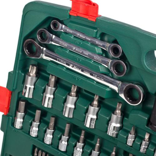 Набор інструмента 163 предмета 1/4", 3/8",1/2" HANS (6 ган.) (ТК-163)