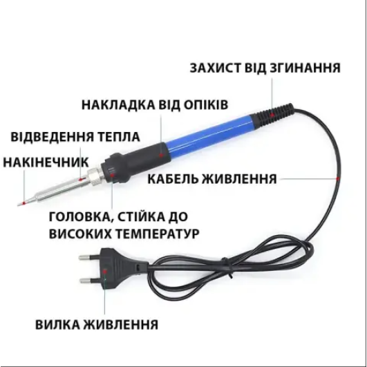 Набір для паяння 17 в 1 в кейсі (паяльник, мультиметр VC830L, пінцет, олововідсмоктувач для паяння, наконечники) (H507)